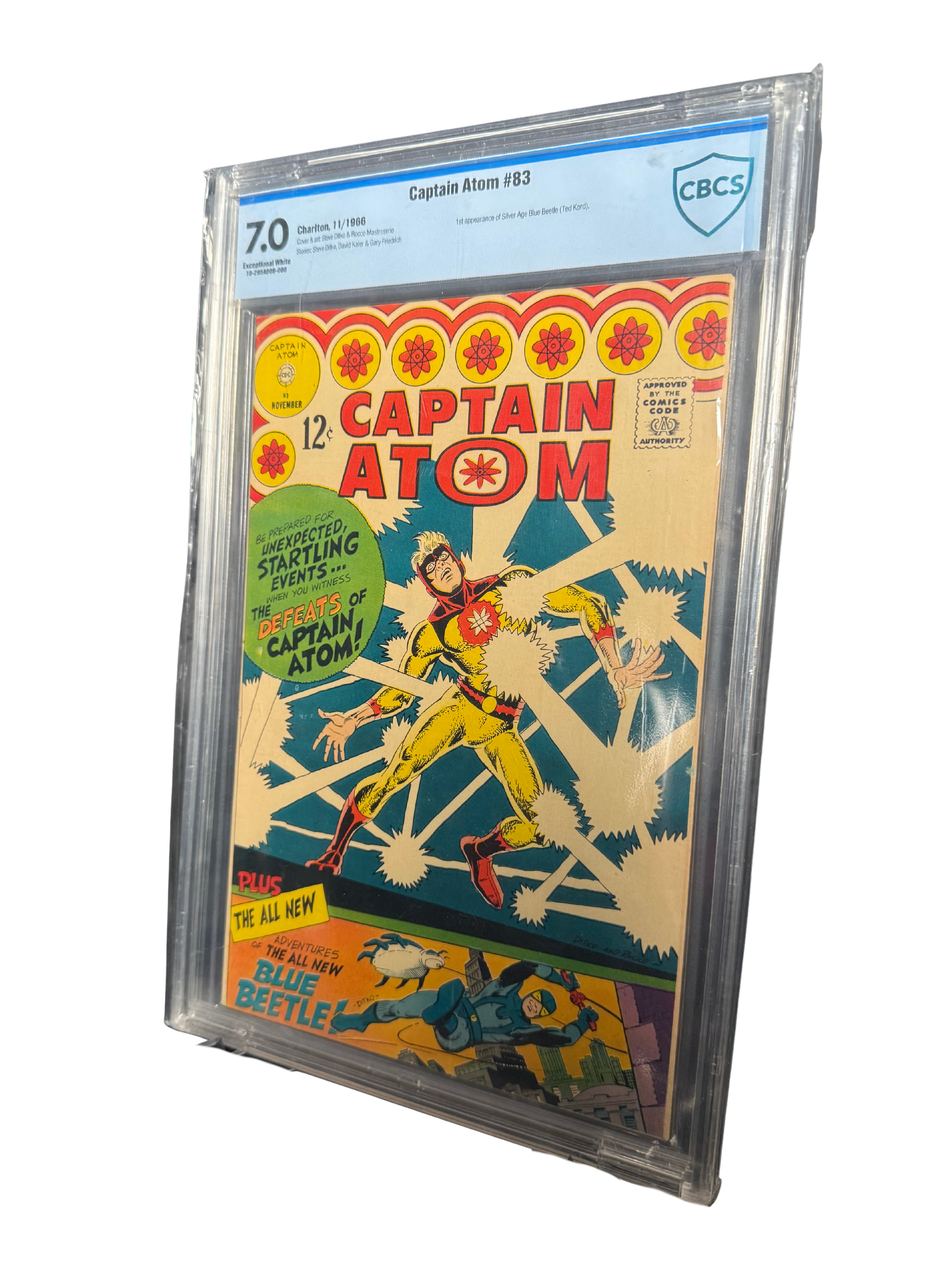 CAPTAIN ATOM #83 (1966) CBCS 7.0 - 1st Blue Beetle - EXCEPTIONAL WHITE PAGES