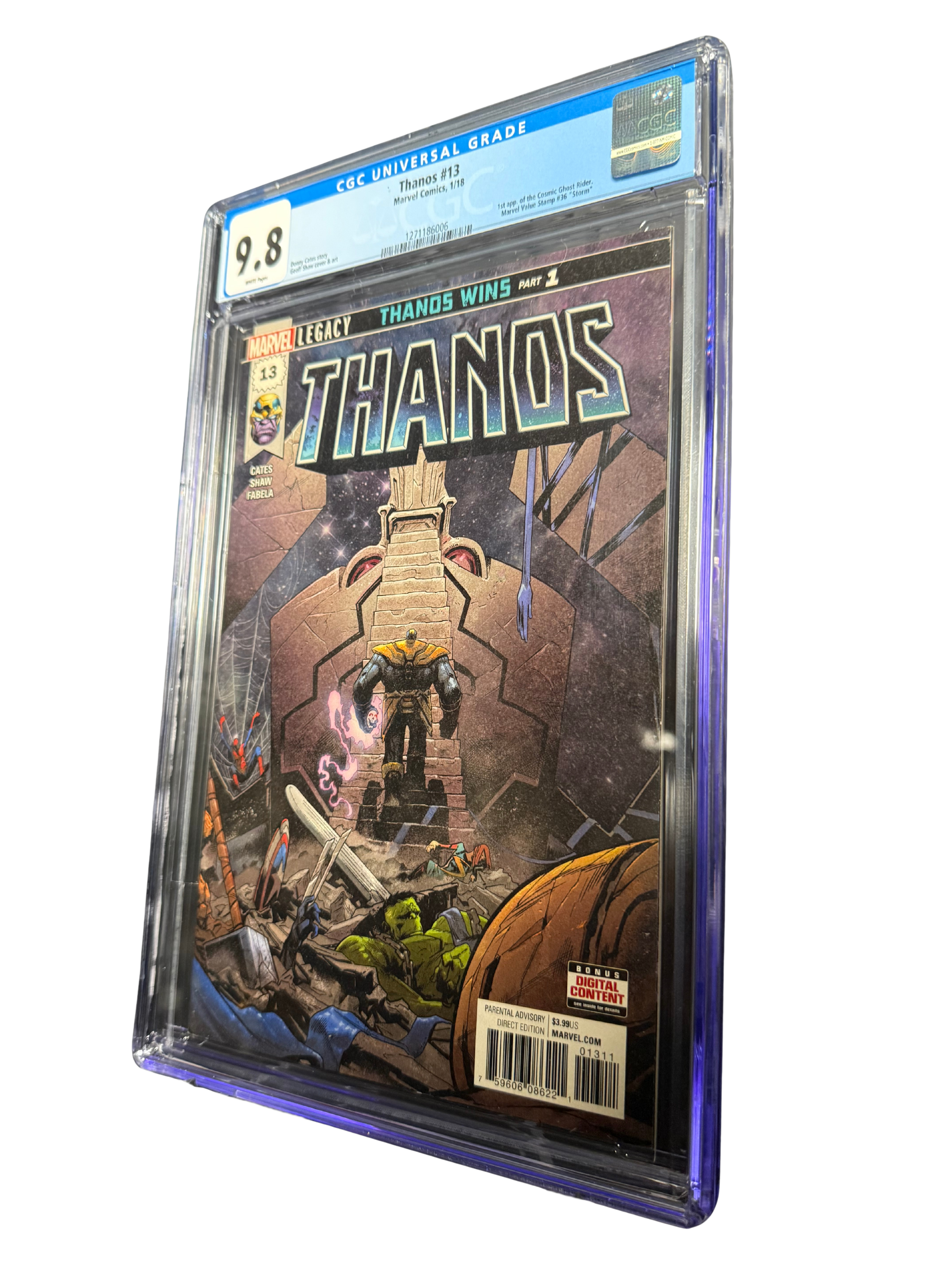 THANOS #13 CGC 9.8 (2018) - 1st Appearance Cosmic Ghost Rider & King Thanos