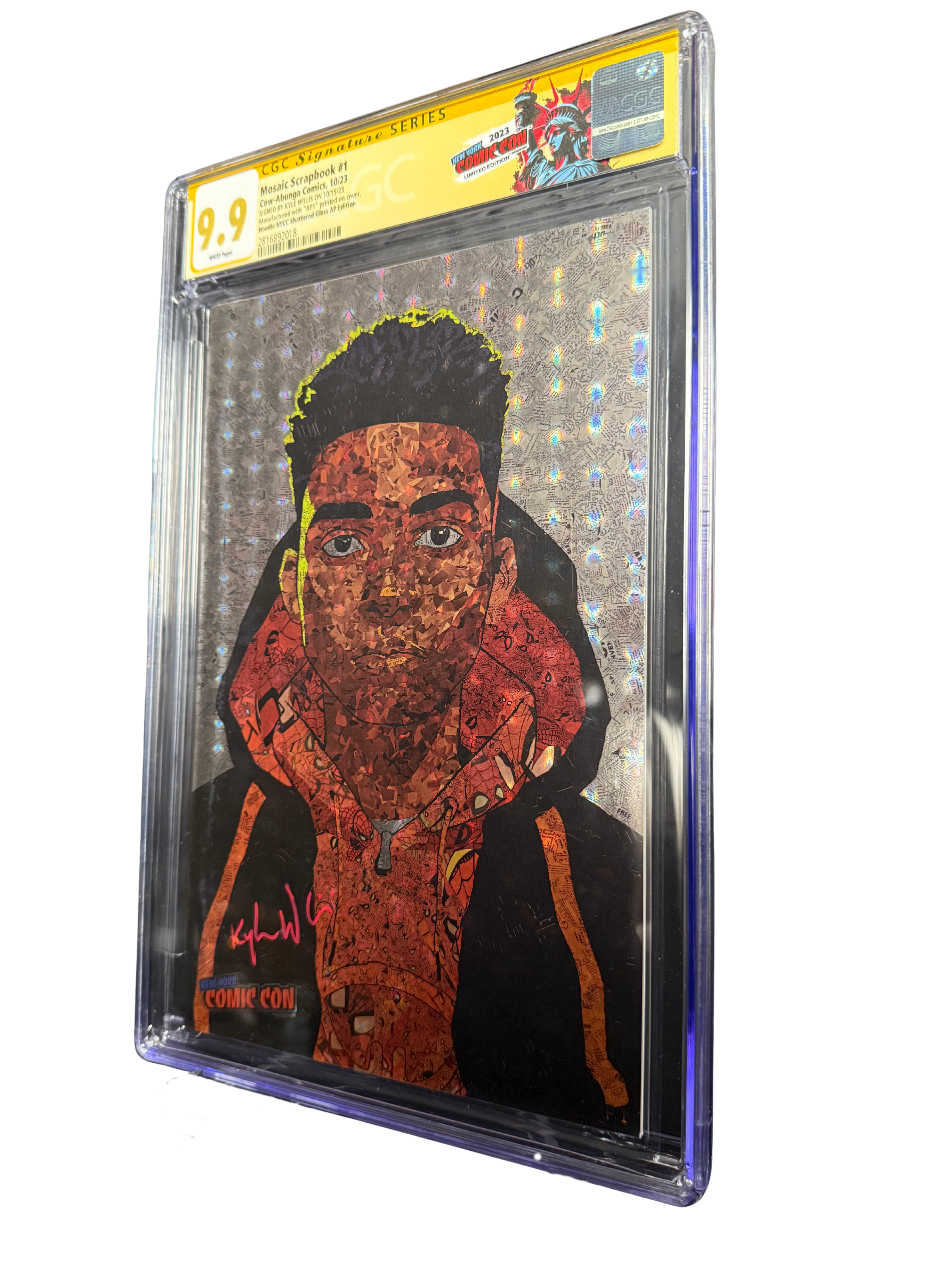 MOSAIC SCRAPBOOK #1 - Miles Morales Hoodie Variant (CGC 9.9) MINT - Signed by Kyle Willis